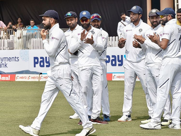 Indian captain Virat Kohli and team 