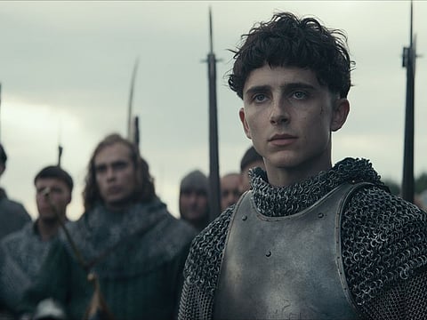 Timothee Chalamet takes on ‘The King’ with girlfriend Lily-Rose Depp