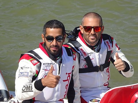 Al Mansouri (left) and Torrente will be hoping to carry forward the good work going into this week's racing in Shanghai.