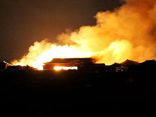 In pictures: Fire engulfs Japan's Shuri Castle a World Heritage site