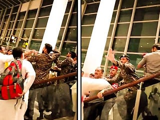 Video: Imran Khan suspends security officials who beat passengers at Islamabad airport