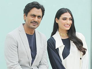 Pictures: Nawazuddin Siddiqui and Athiya Shetty promote their film 'Motichoor Chaknachoor'