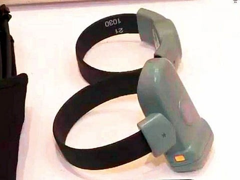 Ankle bracelets. For illustrative purposes only.
Image Credit: Abu Dhabi Police