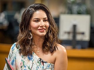 In Pictures: Sunny Leone visits Gulf News head office