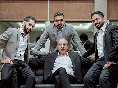From left: Aifaz Mohammad, Aijaz Mohammad, Mohammad Ashraf (Chairman) seated, Aizaz Mohammad