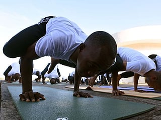 Warrior pose: Sierra Leone's soldiers heal trauma with yoga