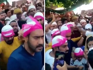 Viral video: Bollywood actor Ajay Devgn reacts angrily after son Yug gets mobbed at Ajmer Sharif dargah