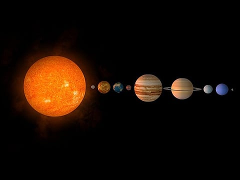 A transit of Mercury across the Sun takes place when the planet Mercury passes directly (transits) between the Sun and a superior planet, becoming visible against (and hence obscuring a small portion of) the solar disk. During a transit, Mercury appears as a tiny black dot moving across the disk of the Sun.