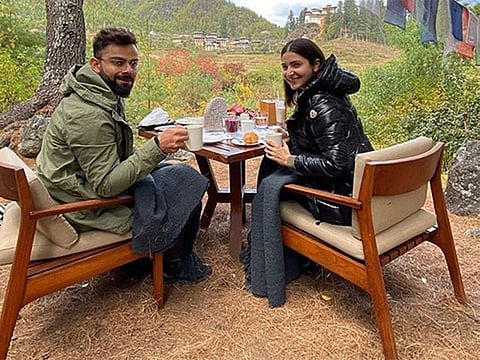 Virat Kohli and Anushka Sharma in Bhutan