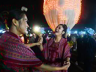 Flames and fireworks as Myanmar fire balloon fest opens