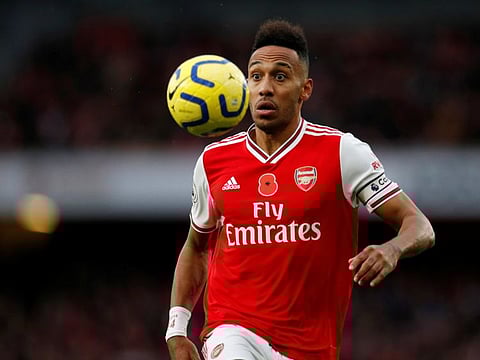 Pierre-Emerick Aubameyang will don the captain's armband for Arsenal in the Europa League. 