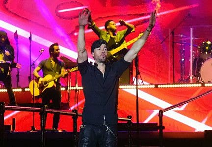 Enrique Iglesias concert at The Pointe, Palm Jumeirah Photo Arshad Ali