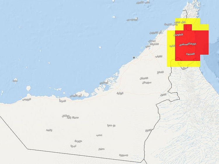Yellow and red alert Sat