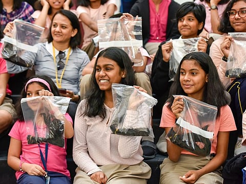 Students and support staff at at Our Own Indian School, Al Qouz, Dubai, donated their hair for cancer patients to mark both Pink Month and UAE National Day, on 10th November 2019. 