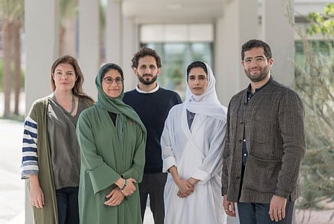 From right to left: Faissal El-Malak and Alia Bin Omair ,  Faysal Tabbarah (Architecture and other things), Marjan Fraidooni, and Antonia Carver