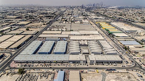 Aerial shot of Al Serkal Avenue