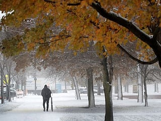 US: First snow of the season in pictures