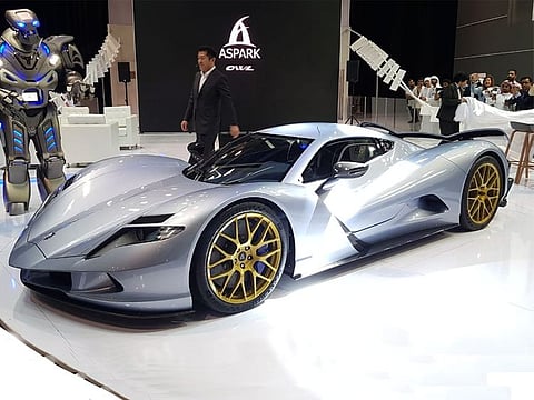 The Aspark Owl is an all-electric battery-powered sports car