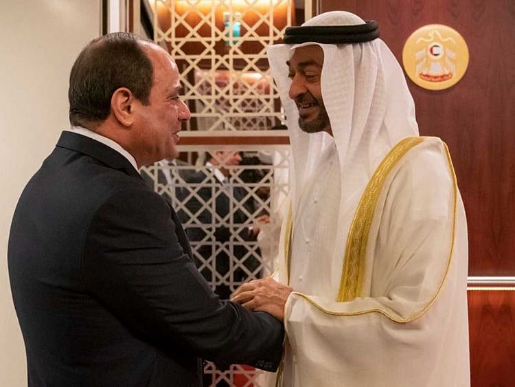 Mohammed bin Zayed with Al Sisi