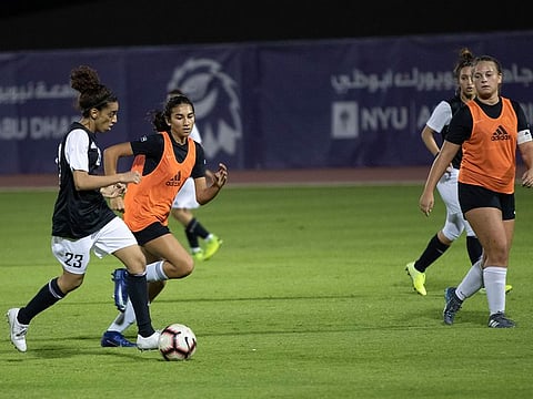 Action from the Women’s Football League 2019/2020 season opener.