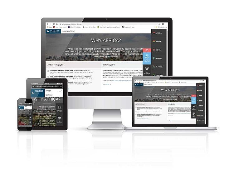 Dubai Chamber site promising African nations for web