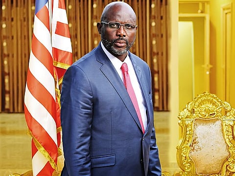 George Weah, President of the Republic of Liberia