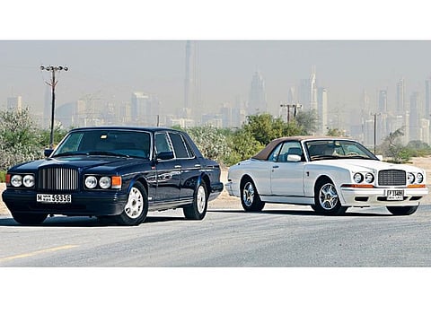 James Goldie and his classic 1997 Bentley Azure and 1997 Bentley Brooklands