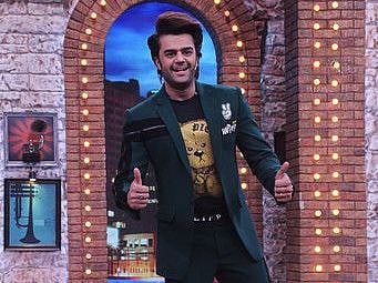 Mumbai:  Anchor and Actor Manish Paul on the sets of 'Movie Masti'in Mumbai on Oct 2, 2019. (Photo: IANS)