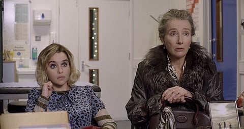 (from left) Kate (Emilia Clarke) and Petra (Emma Thompson) in Last Christmas, directed by Paul Feig.