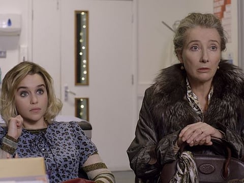 (from left) Kate (Emilia Clarke) and Petra (Emma Thompson) in Last Christmas, directed by Paul Feig.