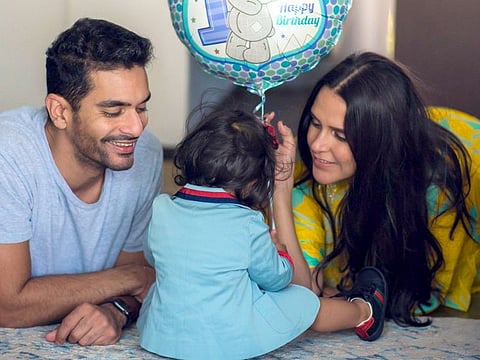 Neha Dhupia has an adorable birthday wish for her daughter Mehr, who turned one on Monday.