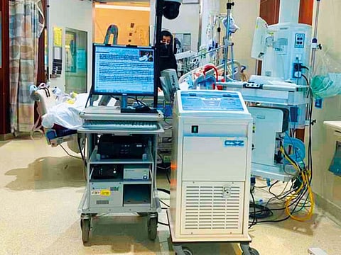 Emirati girl Rowdah Abdulla Al Maini who is in coma at a Chicago hospital following the botched nose job.
Image Credit: Supplied