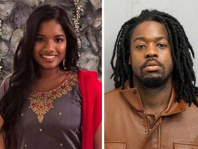 A combination photo showing Donald Thurman, right, and his victim Ruth George, left. 