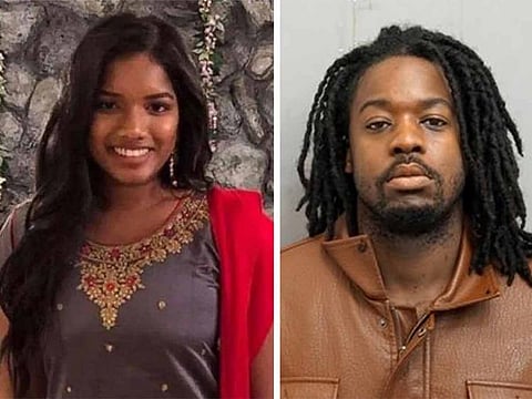 A combination photo showing Donald Thurman, right, and his victim Ruth George, left. 