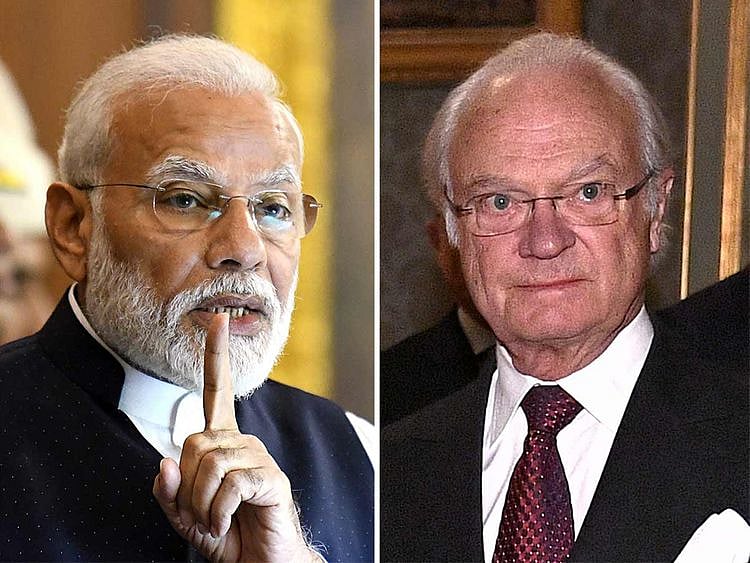 Modi and Sweden King Carl XVI Gustaf 20192218