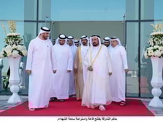 Shaikh Sultan opens Martyrs Hall in Sharjah