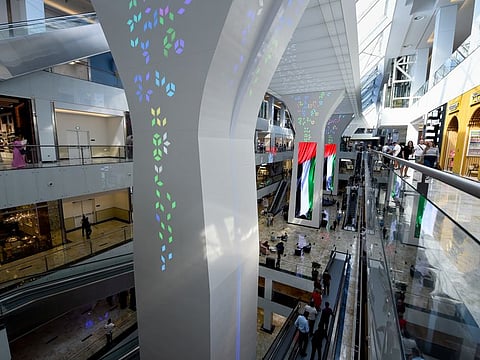 People seen at the opening day of Nakheel Mall in Palm Jumeirah, Dubai. 28th November 2019. 