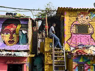 Delhi Art Street: Murals painted on slum area in New Delhi