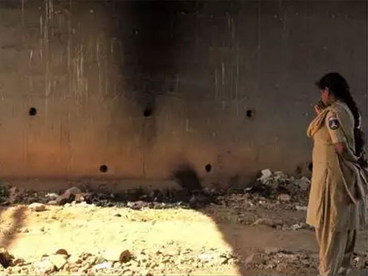 The underpass in Chatanpally where Priyanka Reddy's body was burned on Thursday morning. A tyre mechanic's crucial lead, CCTV footage from different locations, including a fuel station, helped police crack the brutal gang-rape and murder.