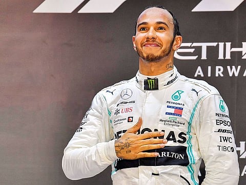 Lewis Hamilton was delighted with his performance at Abu Dhabi.