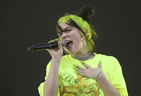 Billie Eilish performs during the first weekend of the Austin City Limits Music Festival in Zilker Park on Saturday, Oct. 5, 2019, in Austin, Texas.