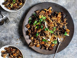 Recipe: Sweet spiced mushroom and apricot pilaf