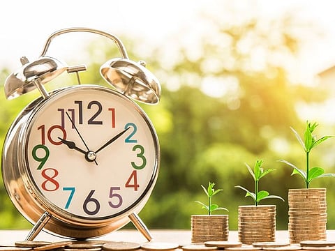 Savings grow exponentially when it is a habit