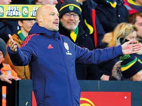 Freddie Ljungberg is in charge at Arsenal.