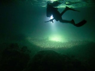 Photos: Night fishing in moonlit sea in eerie silence