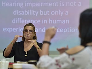Find out why this former banker became a sign language trainer in Dubai