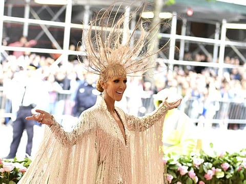 Celine Dion attends The Metropolitan Museum of Art's Costume Institute benefit gala celebrating the opening of the "Camp: Notes on Fashion" exhibition on Monday, May 6, 2019, in New York. (Photo by Charles Sykes/Invision/AP)