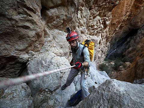 Adventurers explore Oman's Birdwing Cave 