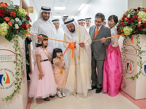High Highness Dr Shaikh Sultan bin Mohammad Al Qasimi, Supreme Council Member and Ruler of Sharjah officially inaugurates Himchan-UHS Spine and Joint Centre.