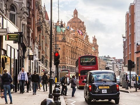 The Knightsbridge section of London where 26-year-old Omani student Mohammad Bin Abdullah Al Araimi was stabbed to death outside Harrods in the early hours of Friday.